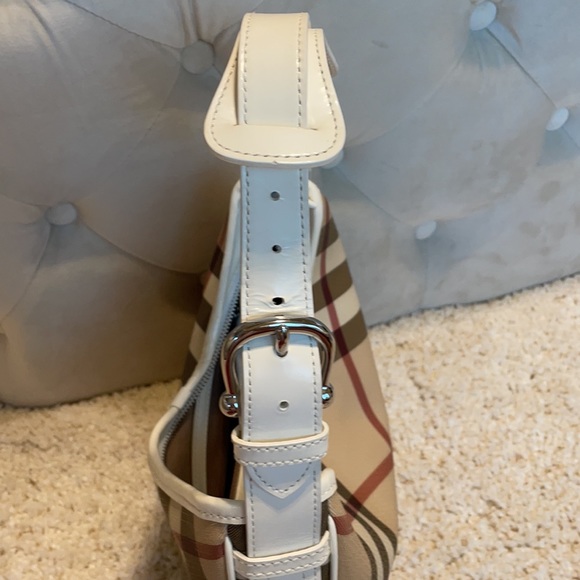 Authentic Burberry nova check purse hobo white - Picture 8 of 9